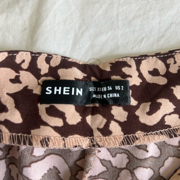 SHEIN Leopard Print Brown Skirt - Picture 4 of 5